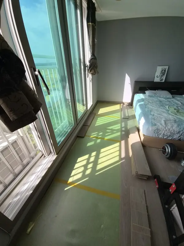 강화마루교체 일산 손상된 강화마루 시공 전